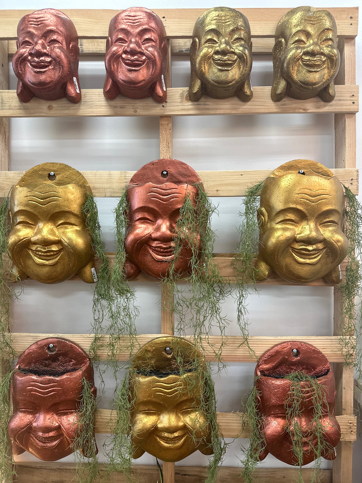 Happy Buddha Head Planter