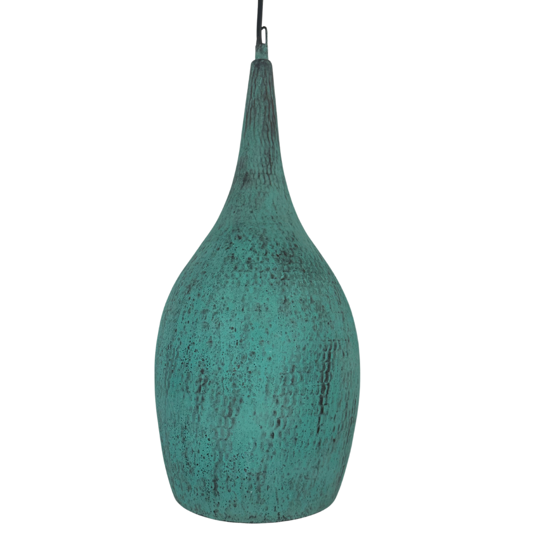 Copper Pendant Light | Ceiling Mounted Cylinder shape - 20 inches tall and 9 inches in diameter