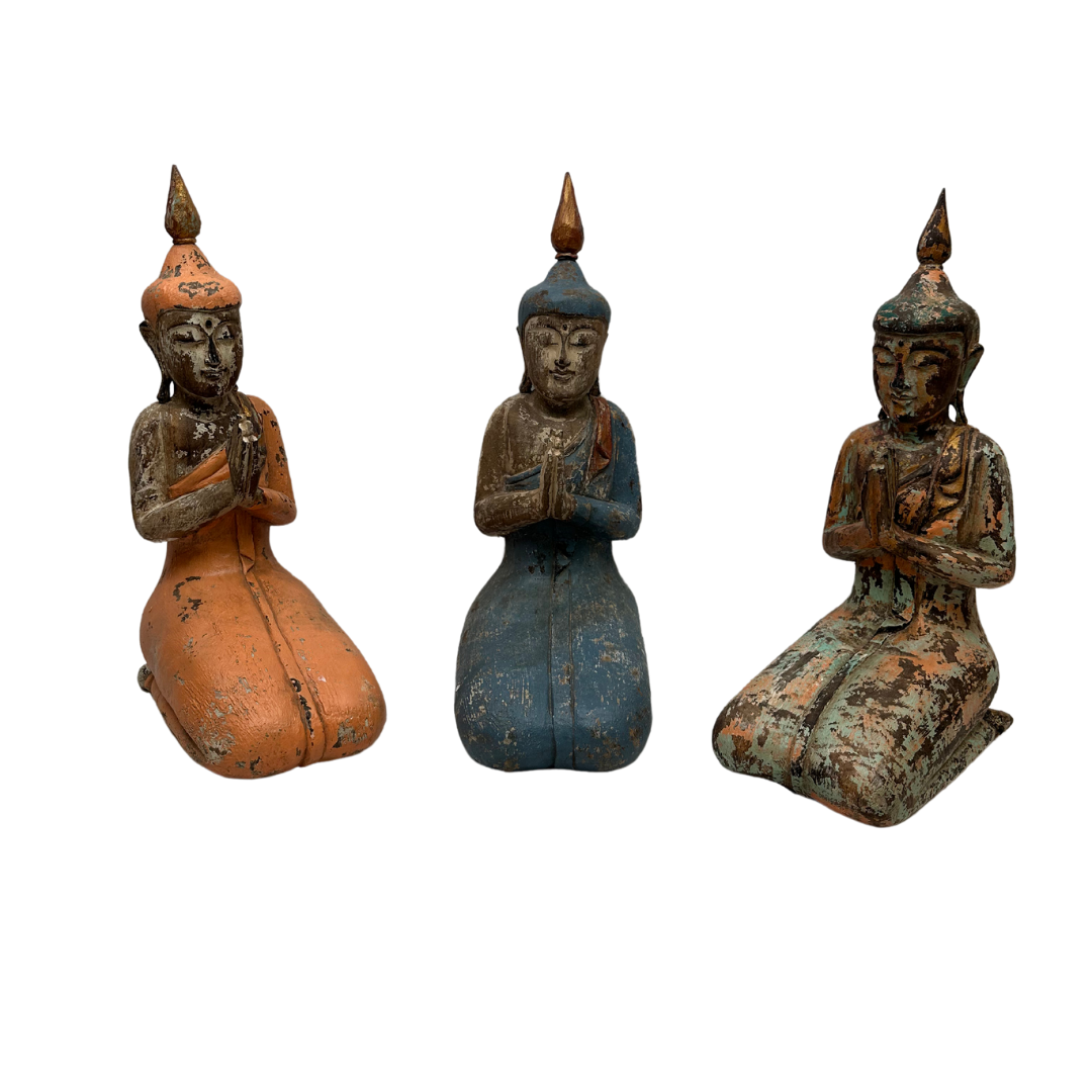 Thai Albizia Wood Seated Buddha