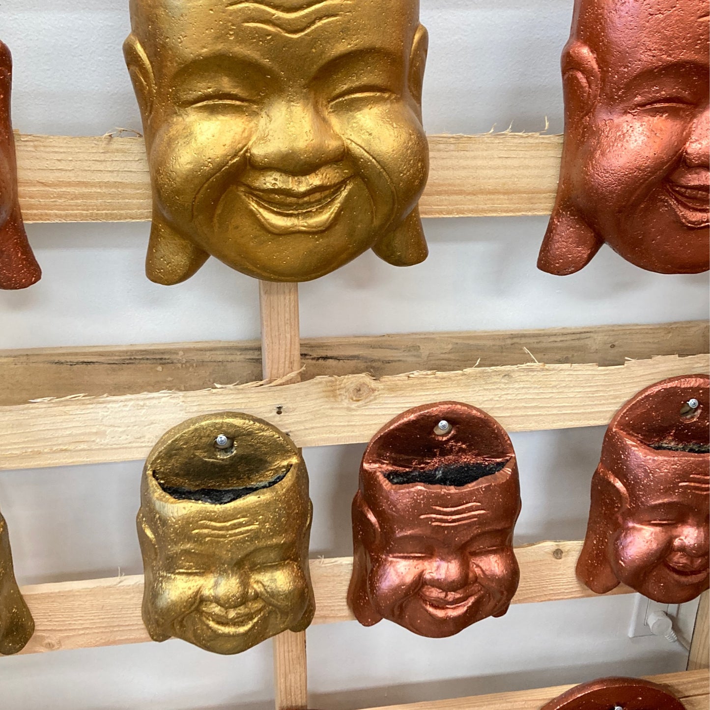 Happy Buddha Head Planter