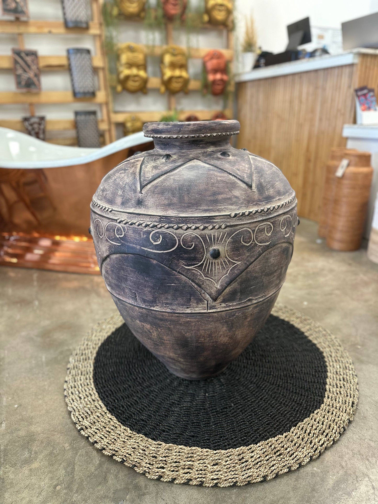 Large Earthenware Vase