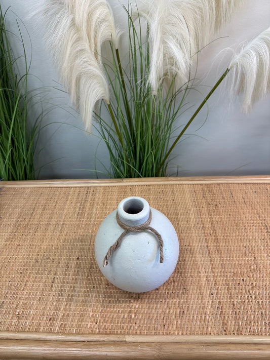 Small Terracotta Round Vase