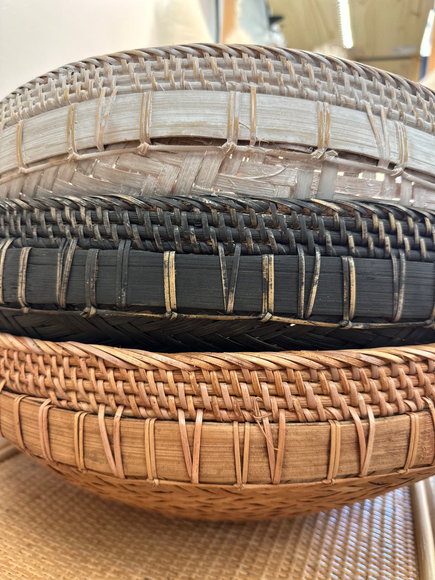 Large Basket Rattan