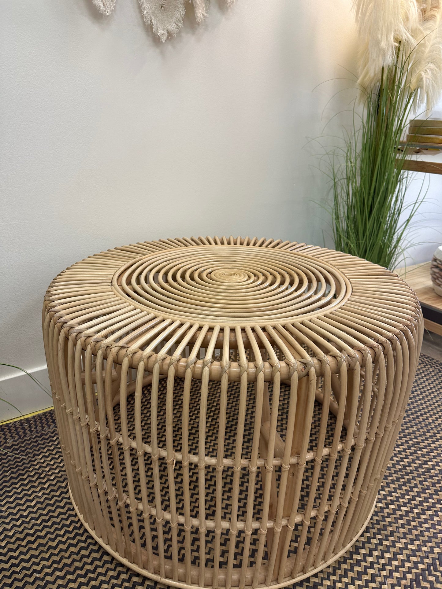 Rattan Round Coffee Table