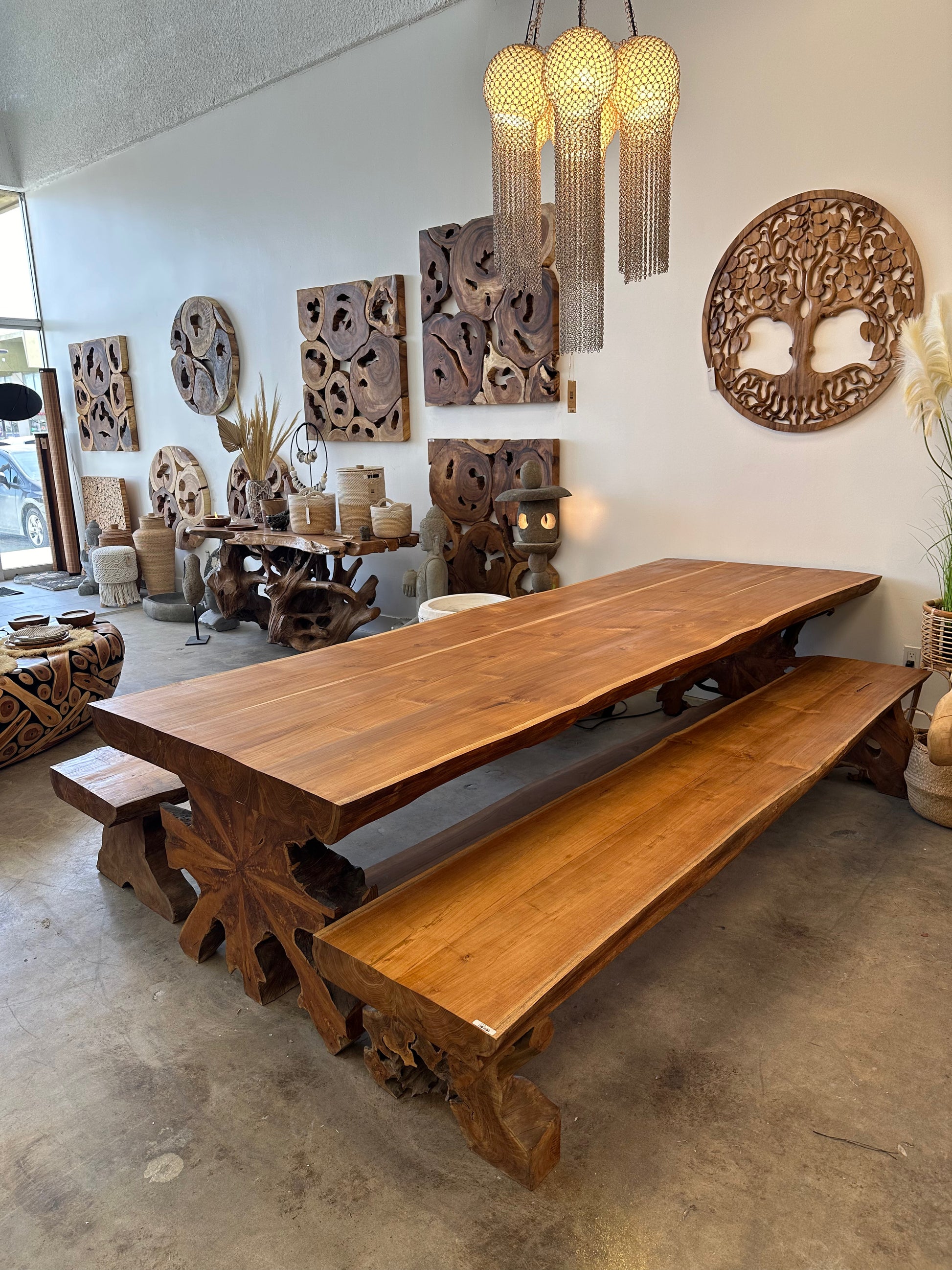 Teak Wood Large Dinner Table, 10foot long and 42inch wide