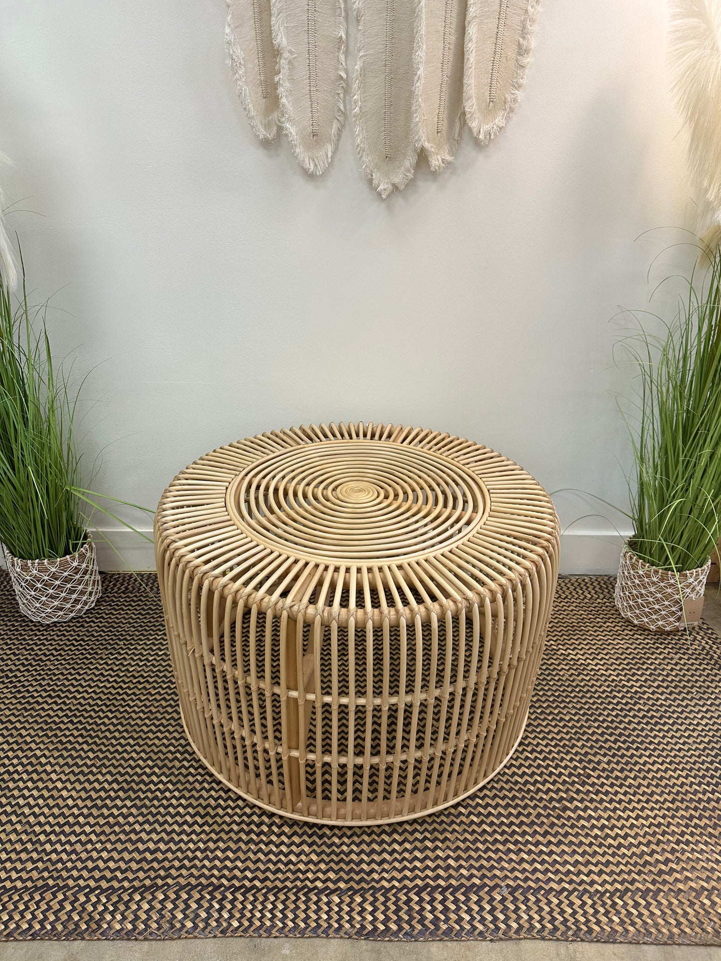 Rattan Round Coffee Table
