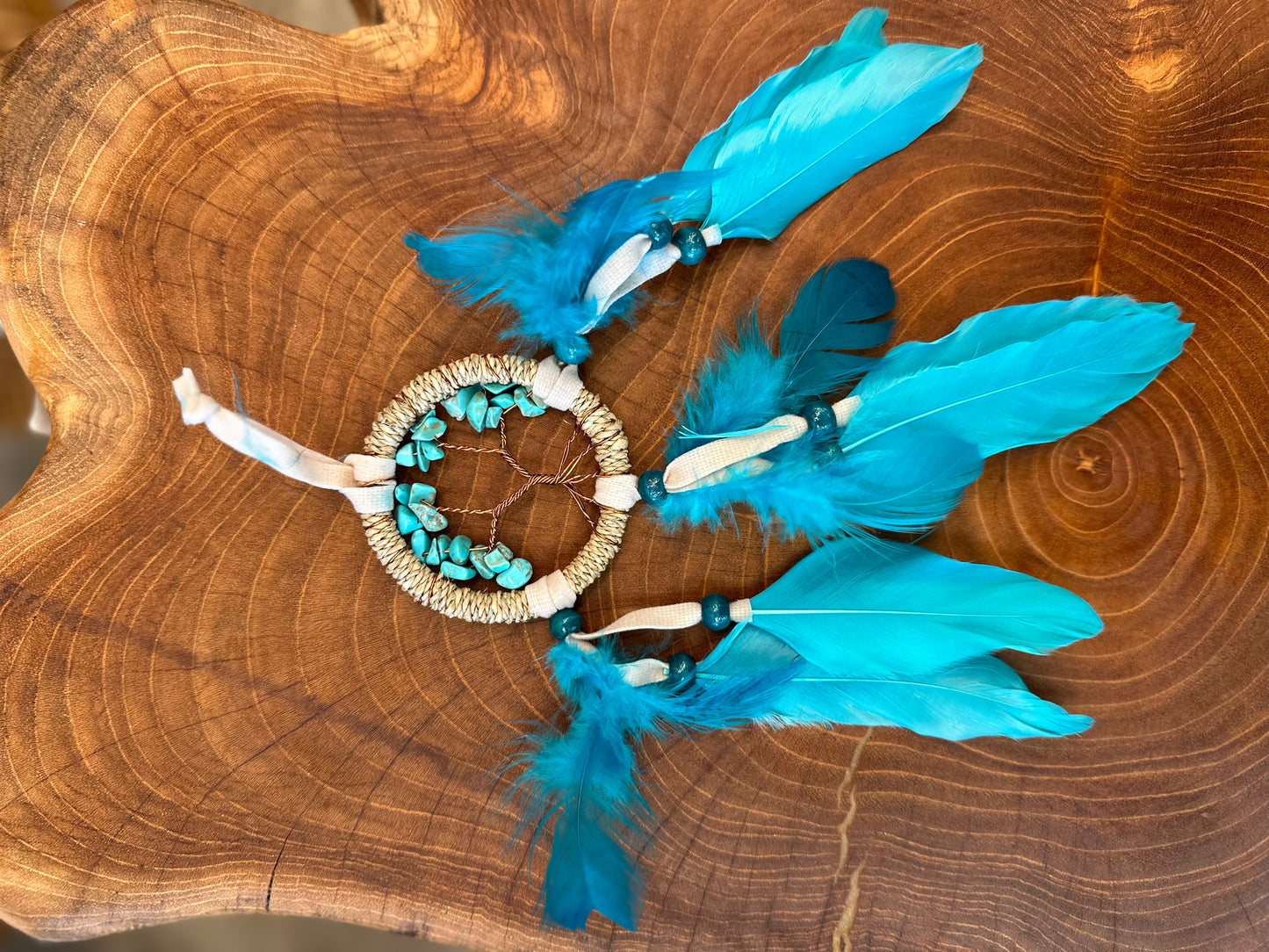 Native American Dreamcatcher With Feathers