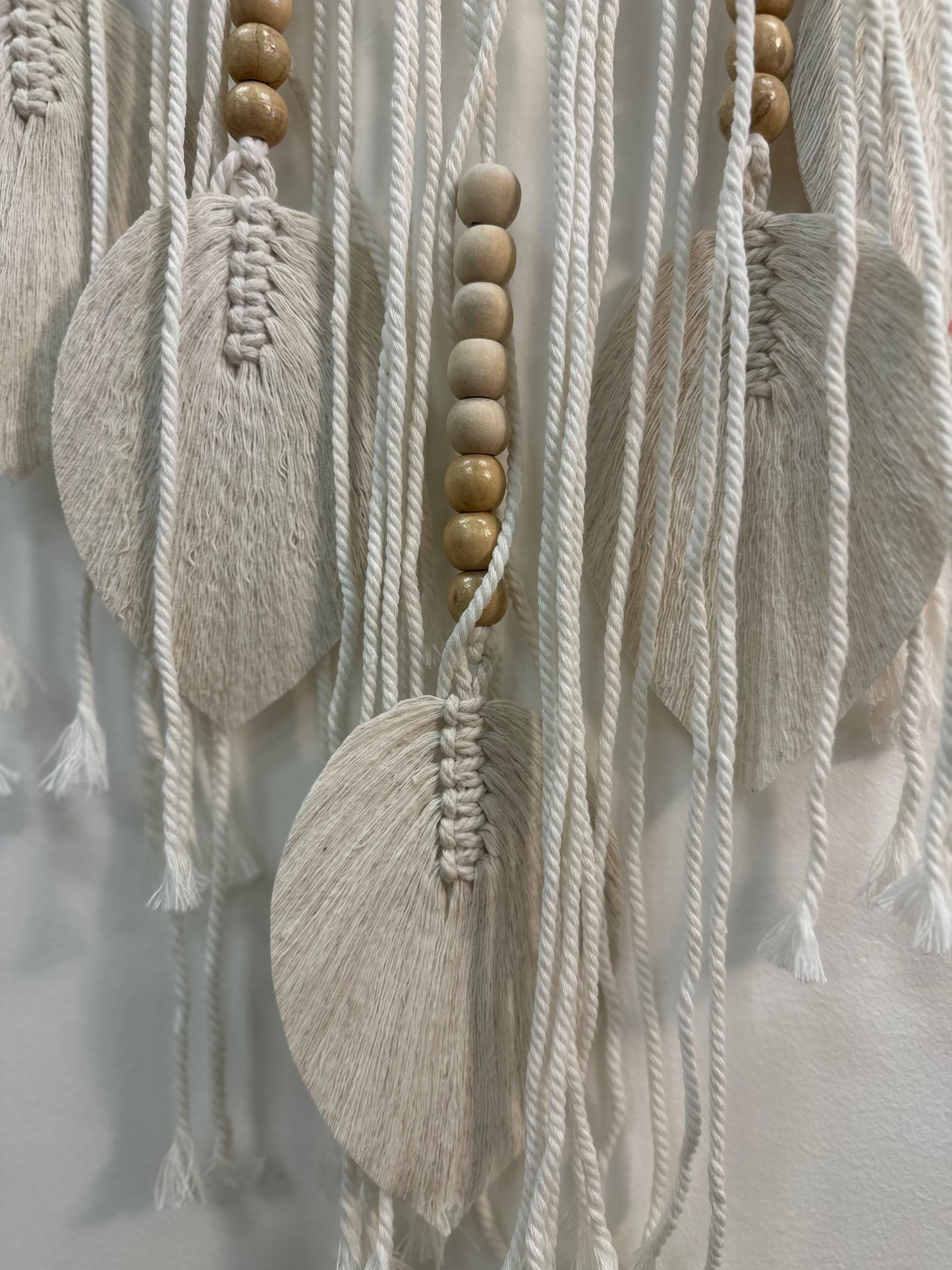 Brown & White Macrame Dreamcatcher