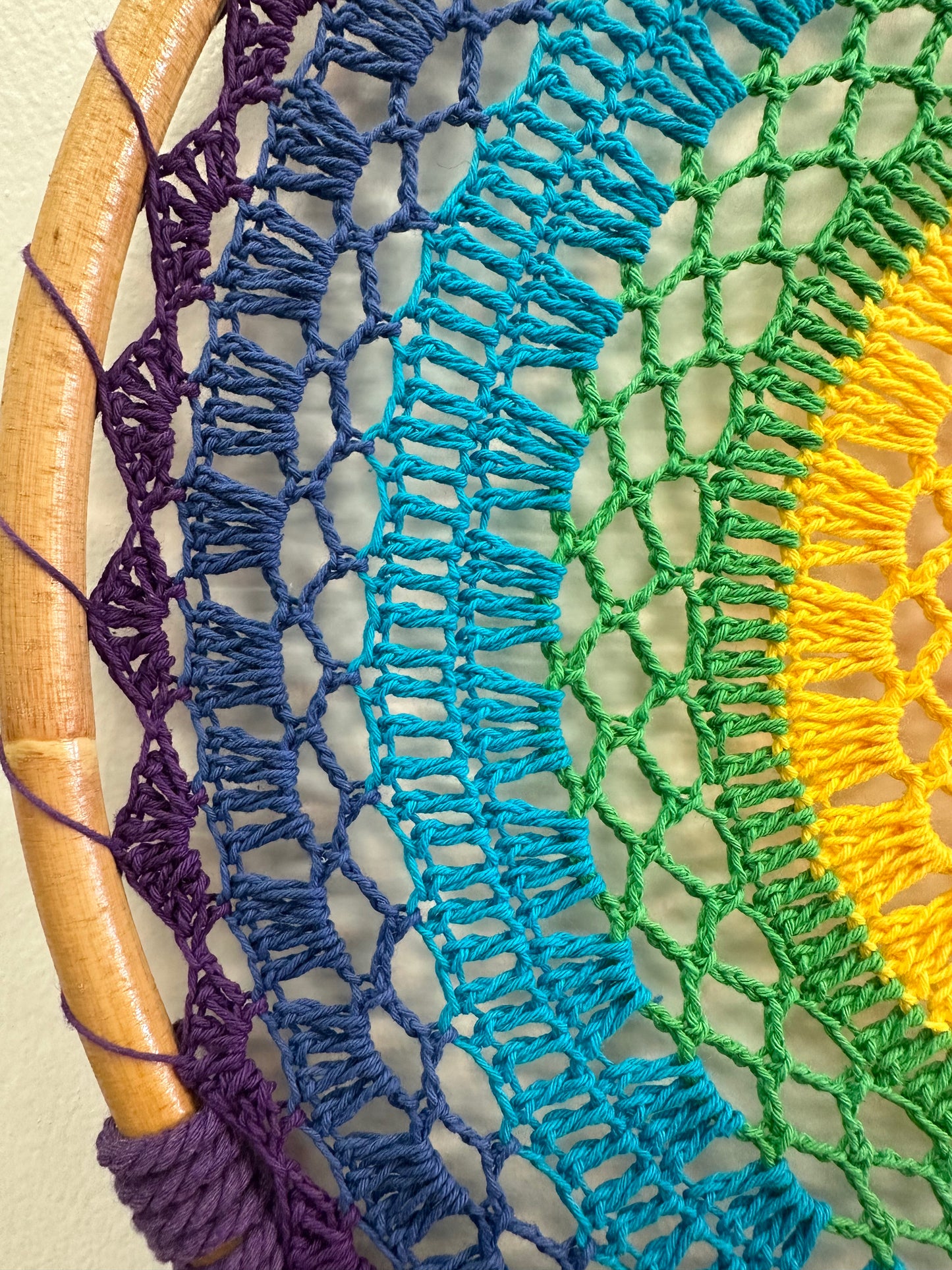 Rainbow Dreamcatcher detail 1