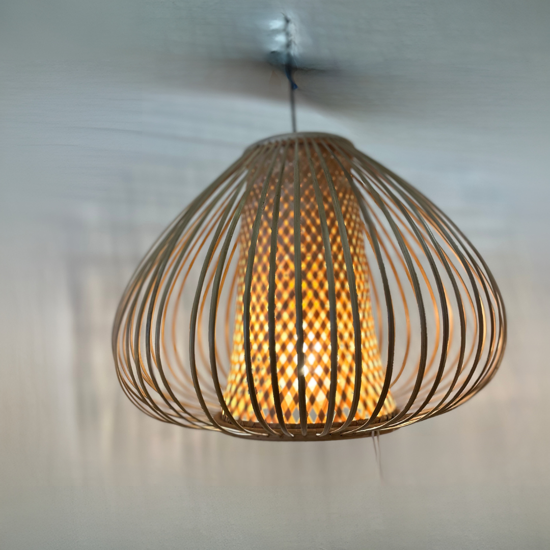 Handcrafted Bamboo 2024 Ceiling Lamps, woven bamboo lamp