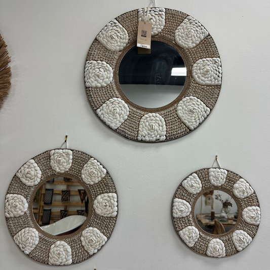 Round Shell Mirror