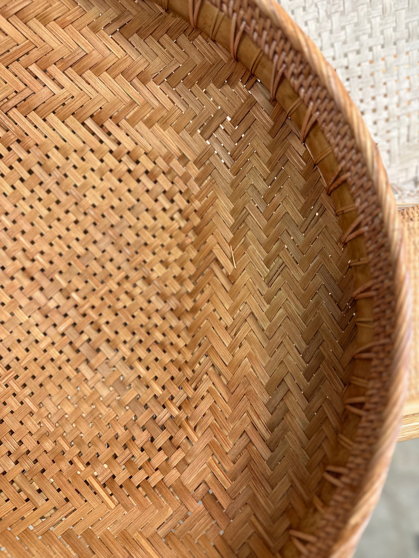 Large Basket Rattan