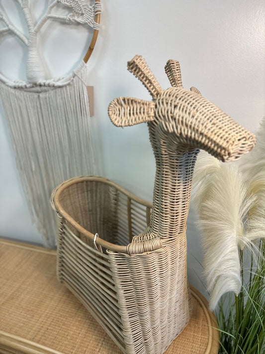 Giraffe Basket of Rattan