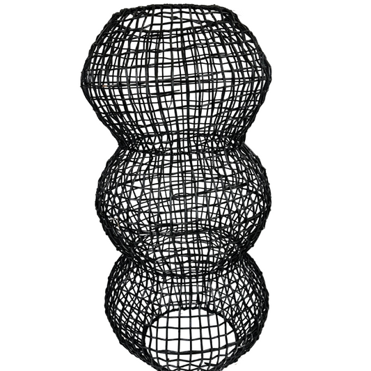 Black Rattan Lamp