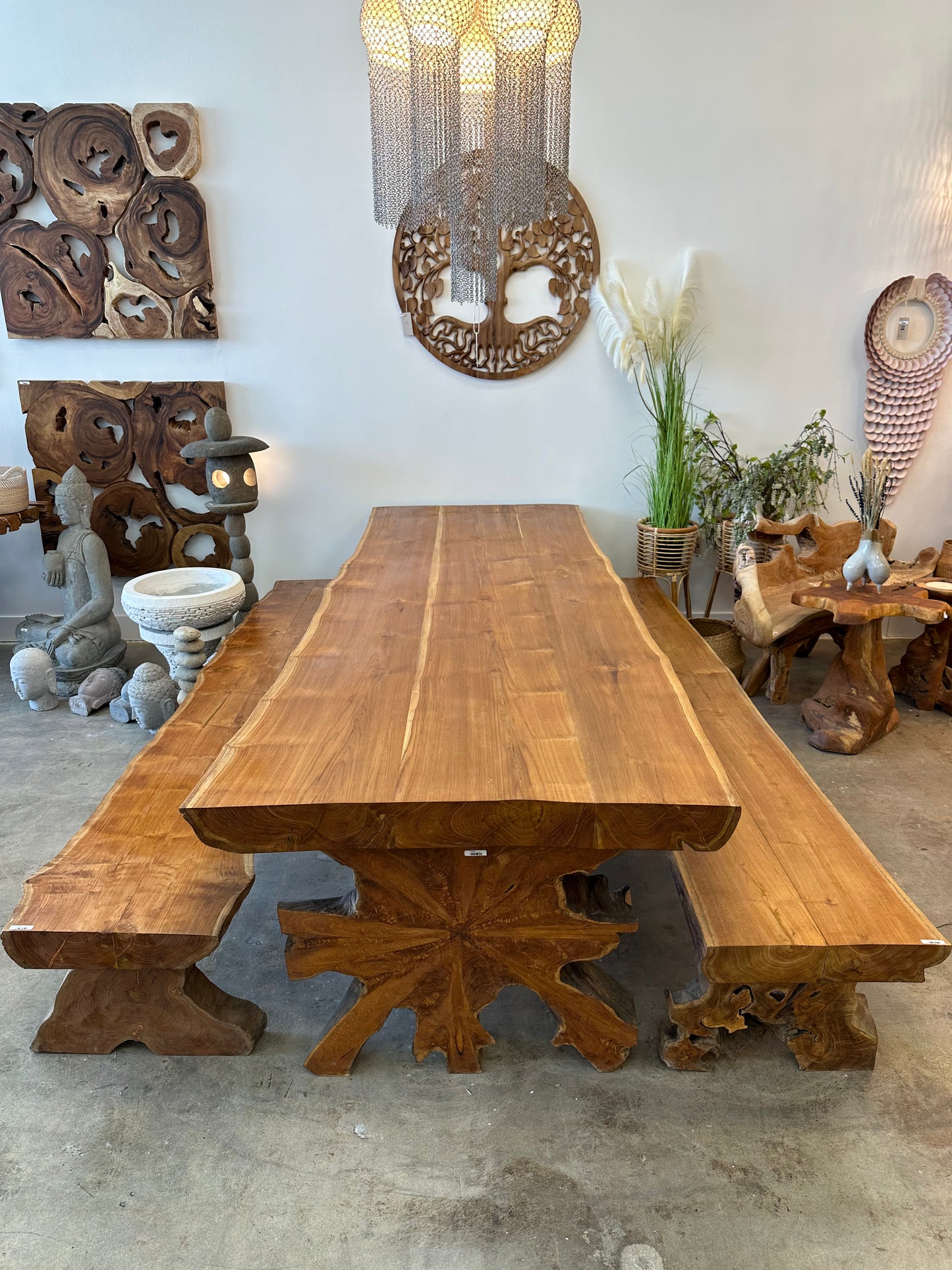 Teak Wood Large Dinner Table