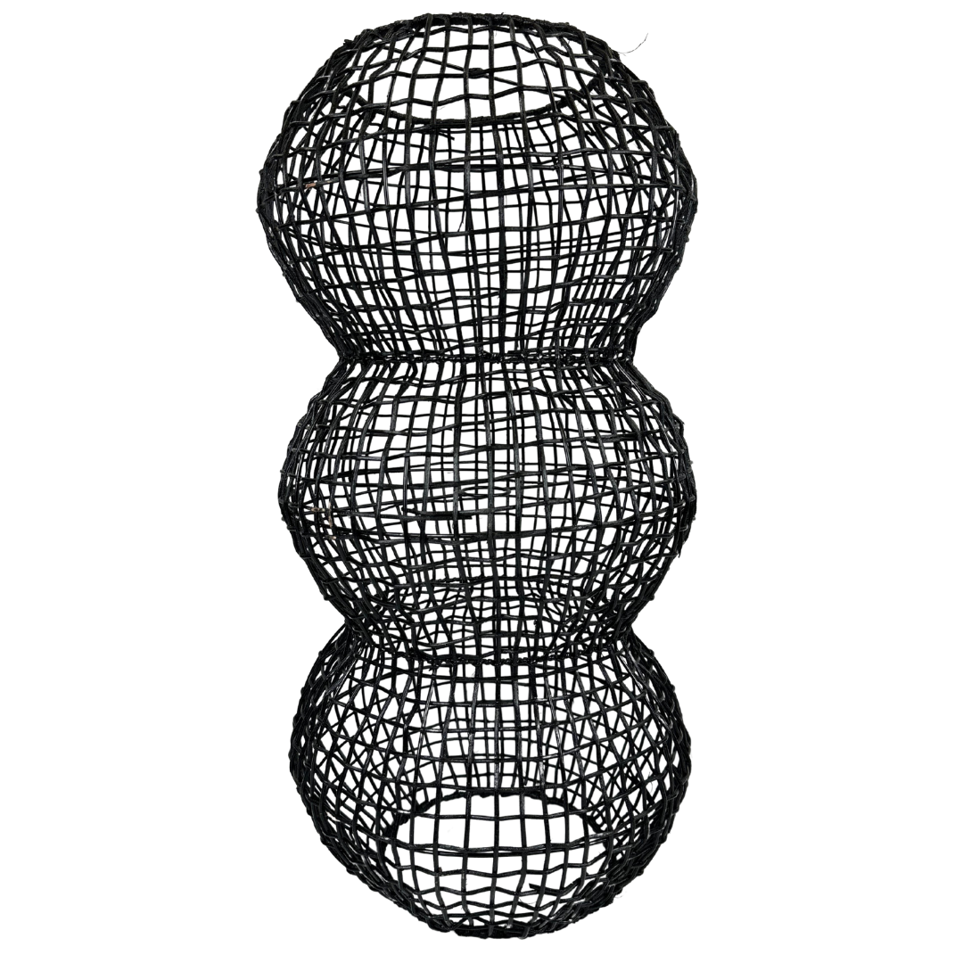 Black Rattan Lamp