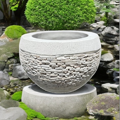 Concrete & Marble Garden Vase