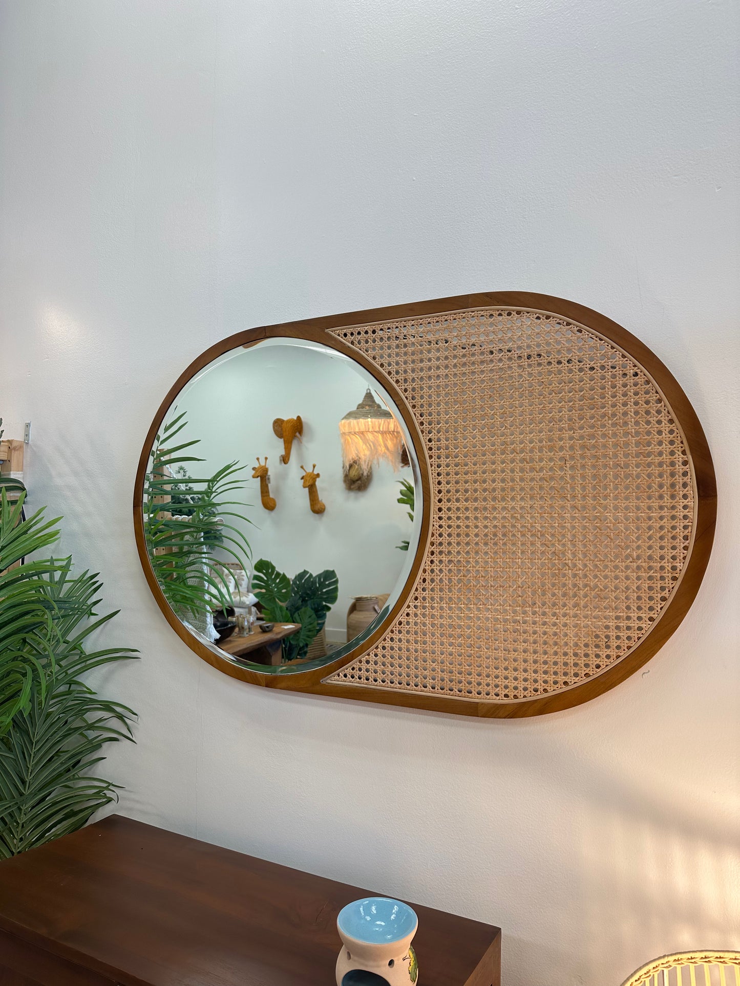 Round Mirror With Net