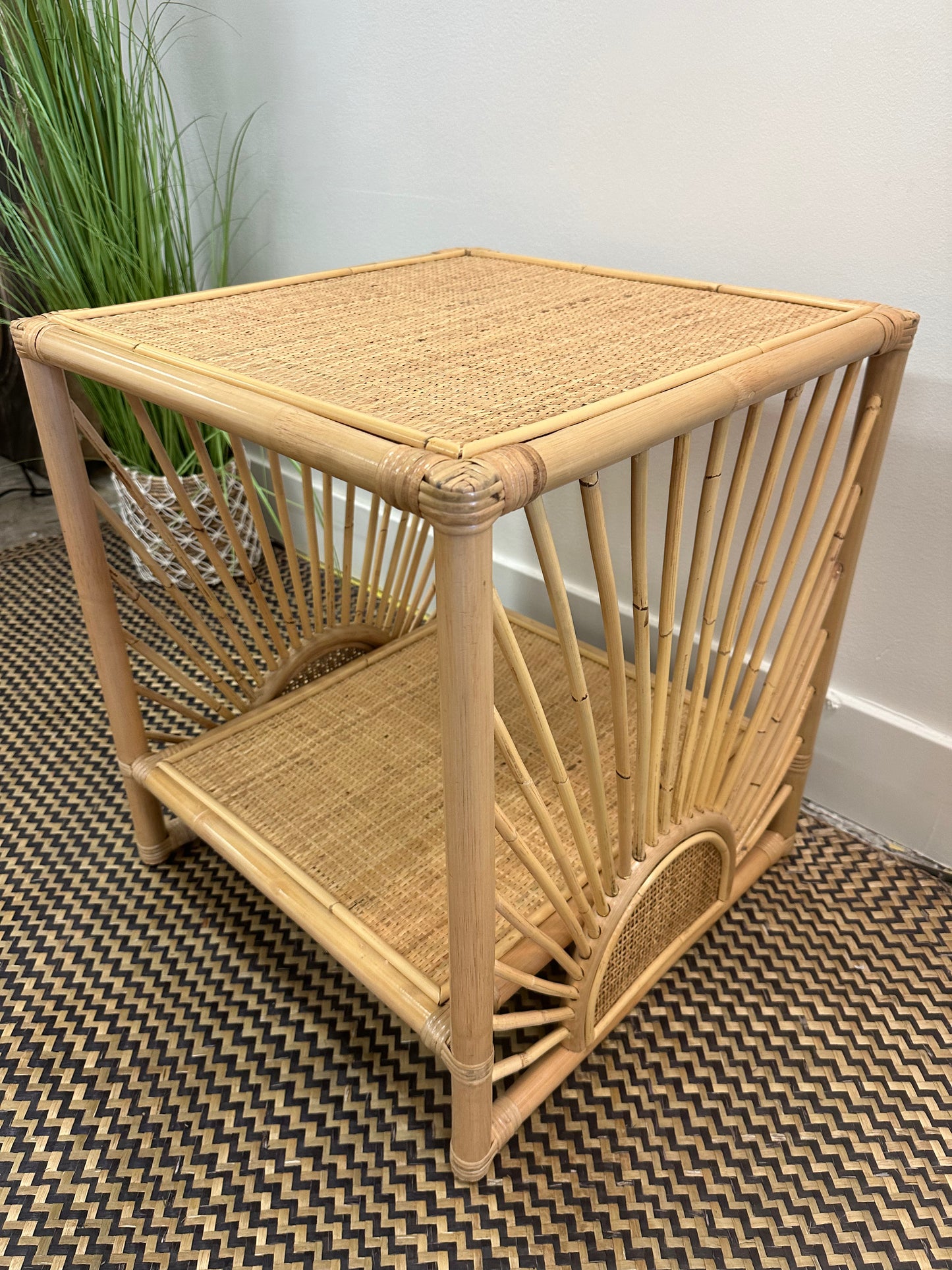 Square Rattan Table