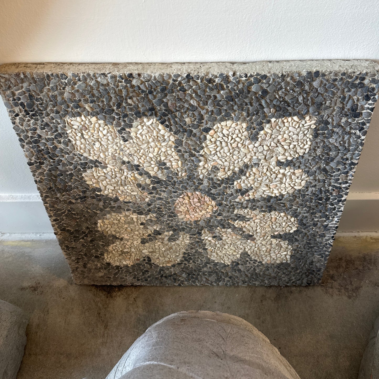 Large Flower Mosaic Square Tile