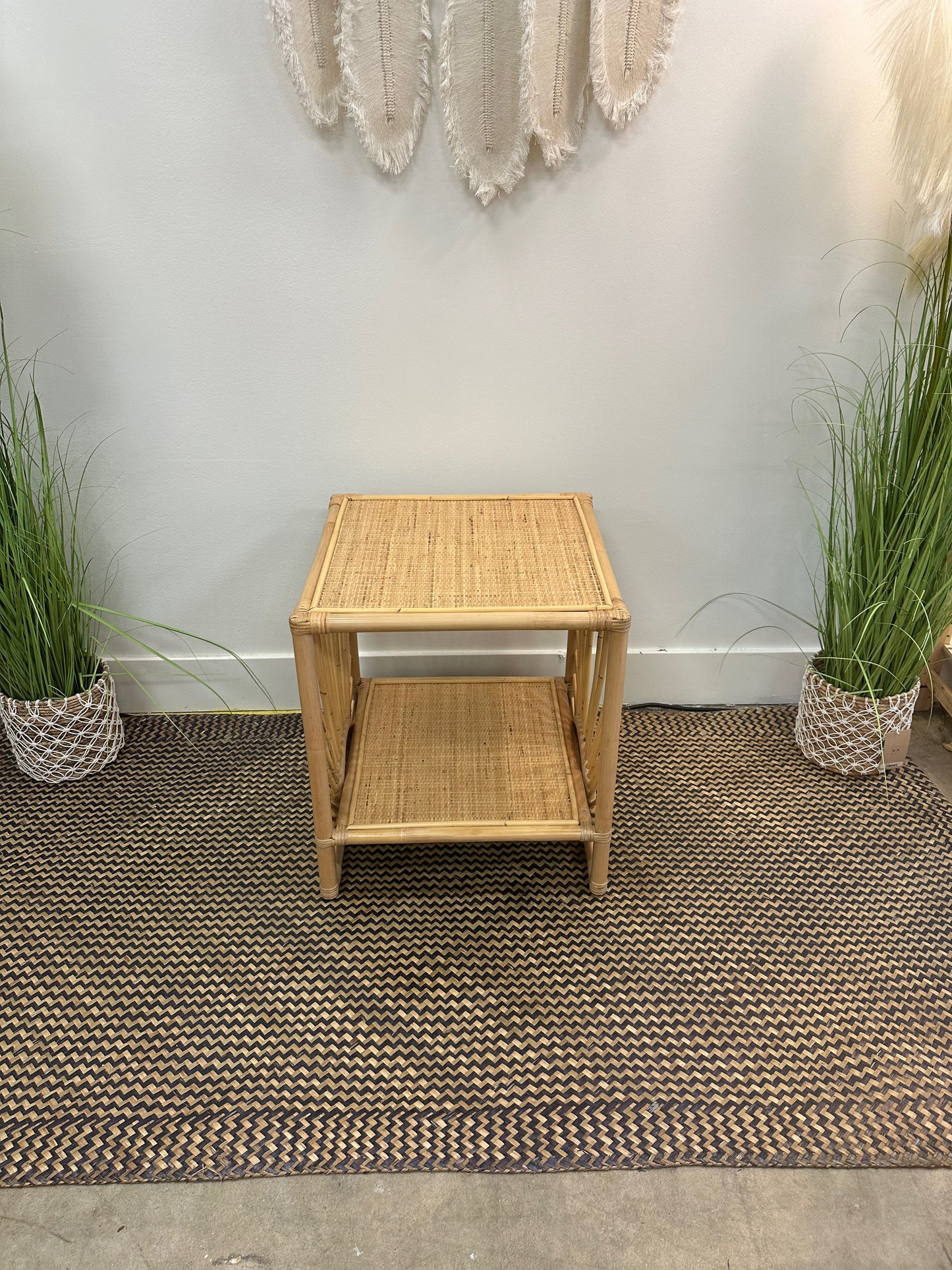 Square Rattan Table