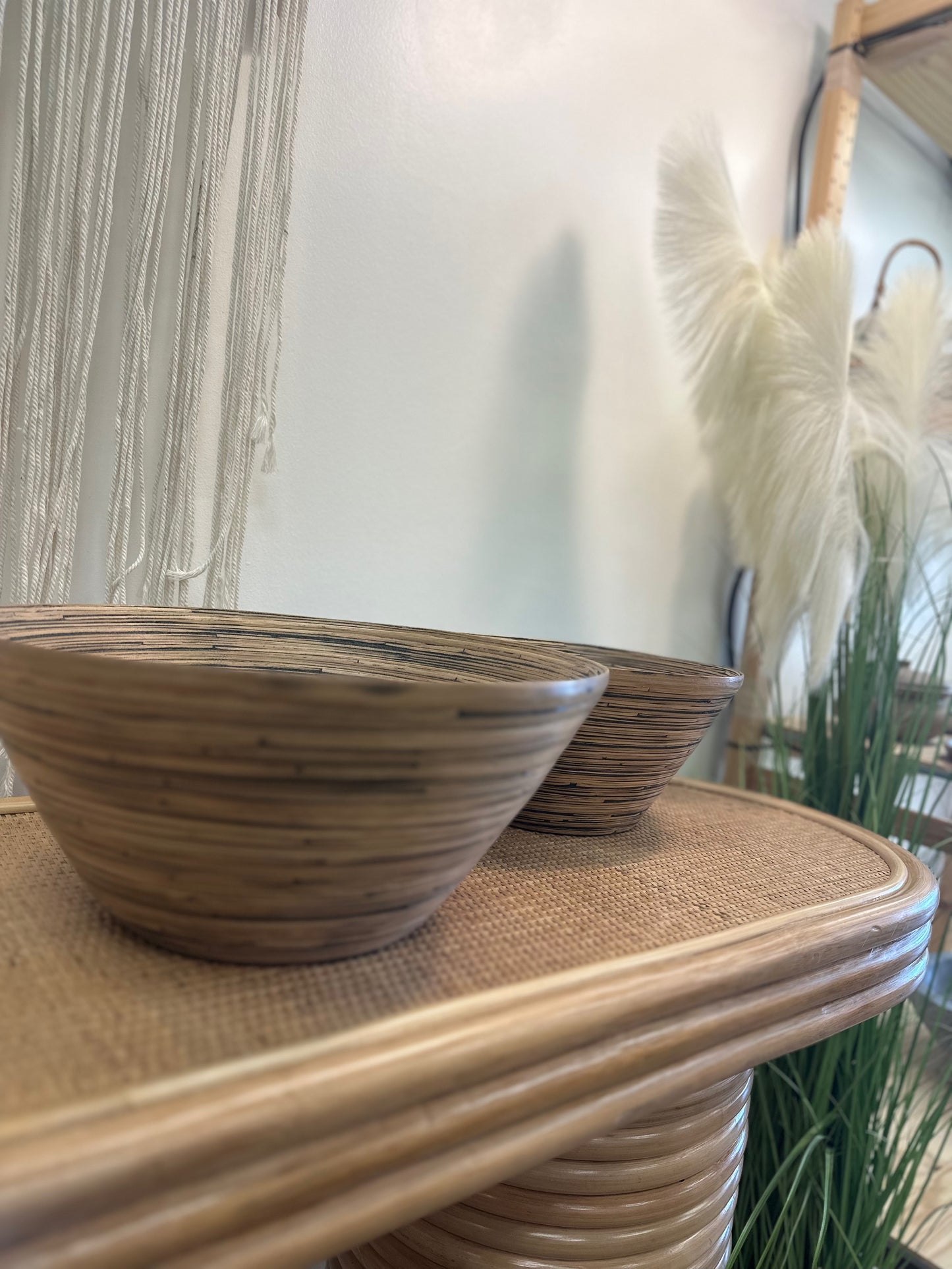 Black Coil Bamboo Bowl