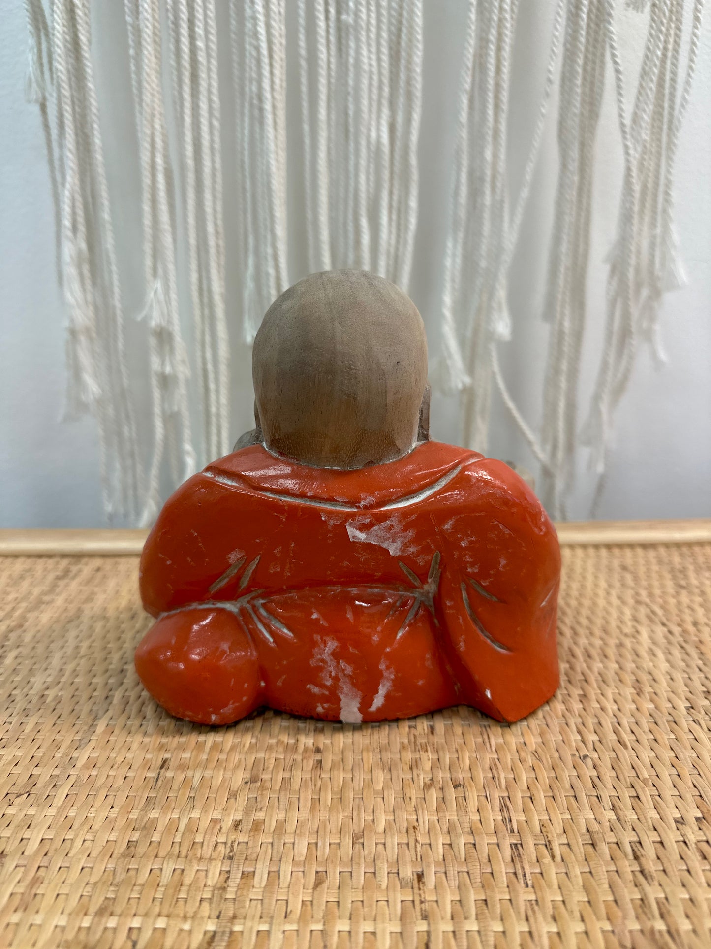 Orange Happy Buddha