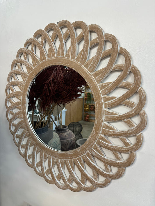 Hand Carved wall mirror