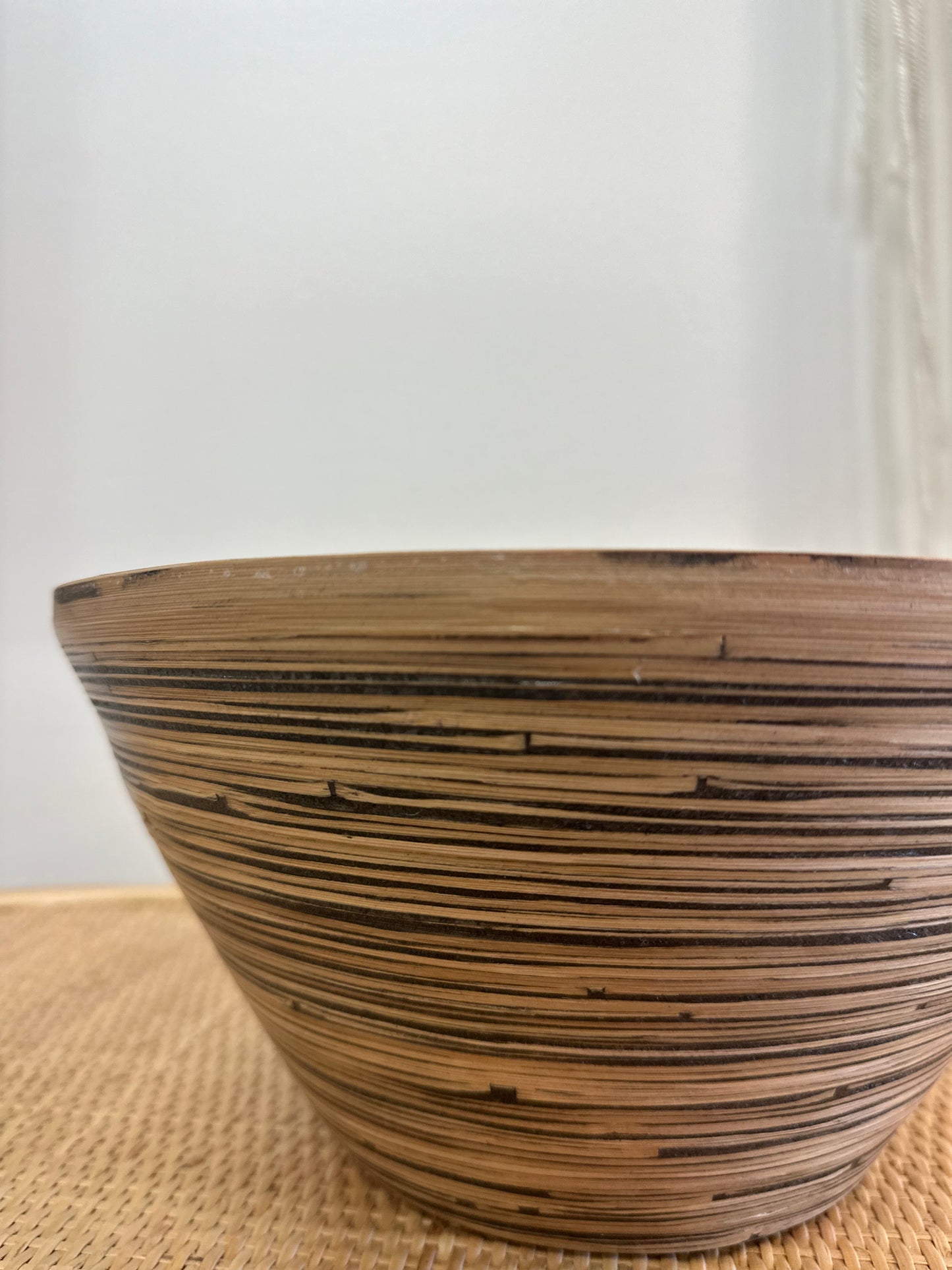 Black Coil Bamboo Bowl