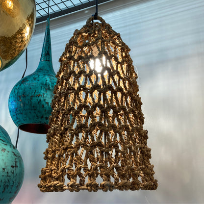 Large Rattan Banana Lamp