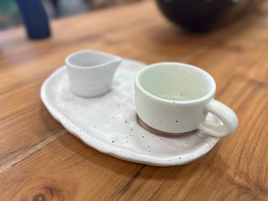 Ceramic Coffee and Cream Set