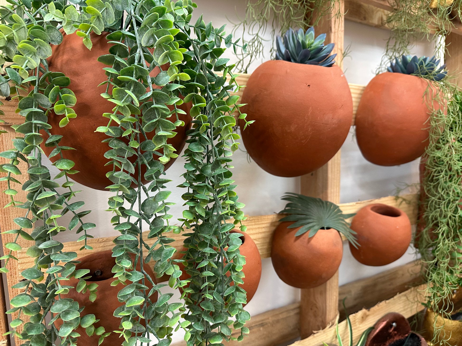 terracotta wall vases